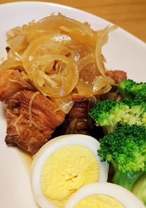 ポン酢で簡単♪豚バラ肉のサッパリ煮-レシピのメイン写真