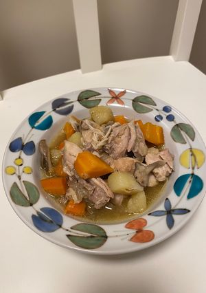 鶏ときのこの無水煮込み-レシピのメイン写真