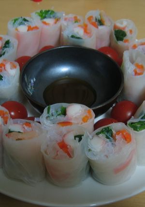 残り物野菜で生春巻き♪-レシピのメイン写真
