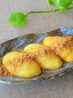 もち粉で簡単♪さつま芋きな粉ミルク餅-レシピのメイン写真