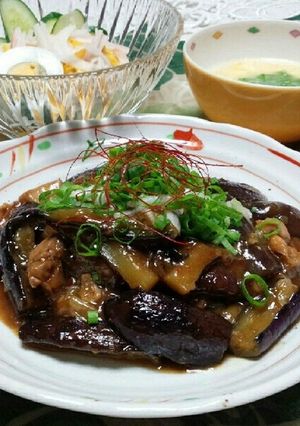 ＊ナスと鶏肉のピリ辛炒め四川風＊-レシピのメイン写真
