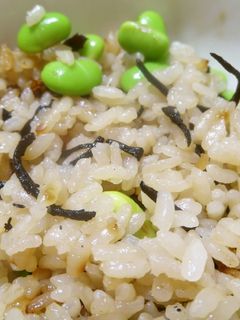 枝豆とひじきの炊き込みご飯-レシピのメイン写真