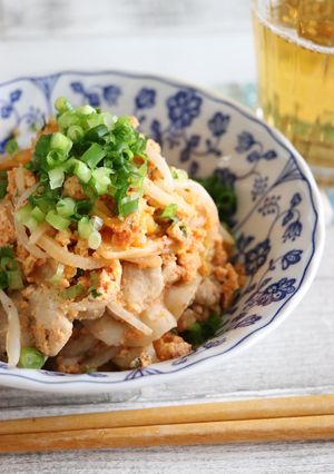 簡単レンジで豚キムチ-レシピのメイン写真