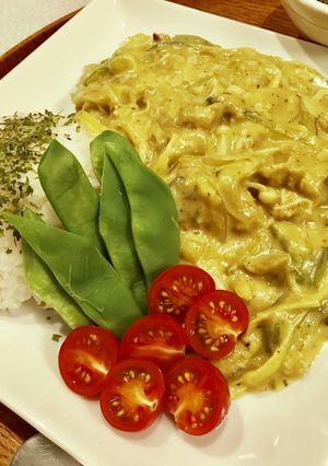 煮込5分۬★簡単ビーガングリーンカレー-レシピのメイン写真