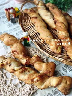 甘納豆とマローンなねじねじパン-レシピのメイン写真