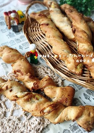 甘納豆とマローンなねじねじパン-レシピのメイン写真