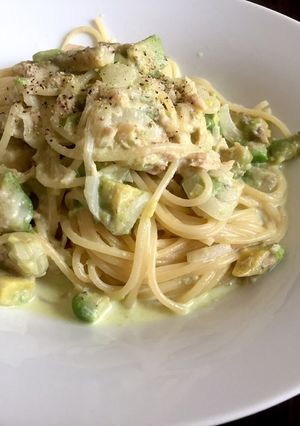 アボカドとツナの簡単クリームパスタ-レシピのメイン写真