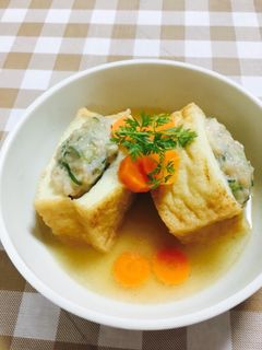 冷やしても良し!絹厚揚げの挟み煮-レシピのメイン写真