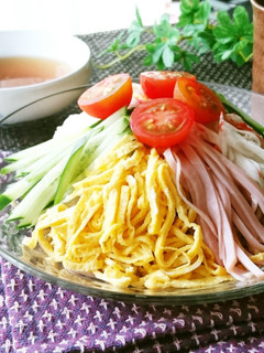 冷やし中華みたいな♬ぶっかけ蕎麦-レシピのメイン写真