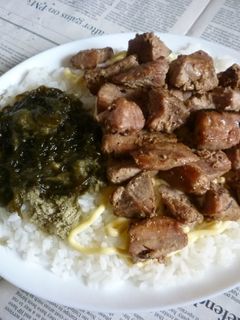 漬けまぐろのサイコロ・ステーキのカフェ丼-レシピのメイン写真
