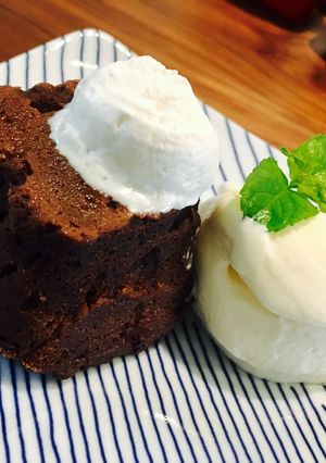レンジでフォンダンショコラ♡小麦粉不使用-レシピのメイン写真