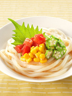 牡蠣だし醤油をかけるだけ簡単冷やしうどん-レシピのメイン写真