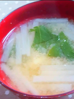 大根とチンゲン菜の味噌汁-レシピのメイン写真