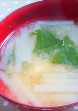 大根とチンゲン菜の味噌汁-レシピのメイン写真