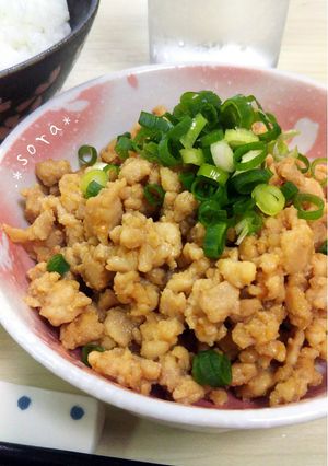♪ご飯おかわり♪甘旨お味噌の簡単鶏そぼろ-レシピのメイン写真