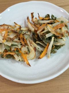 ノンフライヤーで大葉にんじんかき揚げ-レシピのメイン写真