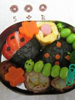 てんとうむし おにぎり お弁当-レシピのメイン写真