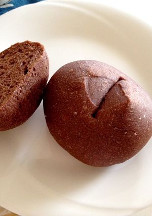 自家製酵母 ココア てごね 丸パン-レシピのメイン写真
