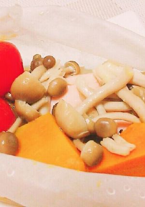 お野菜たっぷり鮭のオリーブオイル蒸し♥-レシピのメイン写真