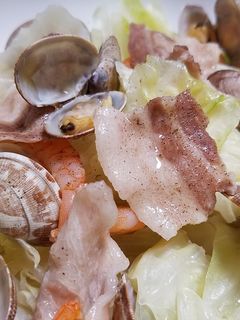 アサリと豚バラ、フライパンで蒸し蒸し!-レシピのメイン写真
