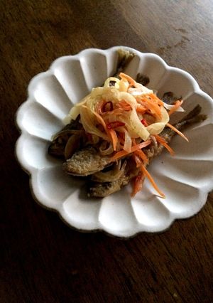 キッチンばさみで簡単！小あじの南蛮漬け-レシピのメイン写真
