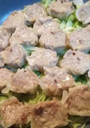 キャベツたっぷりで食べるシュウマイ！-レシピのメイン写真