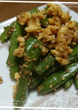 インゲンと炒り卵のゴマ和え-レシピのメイン写真
