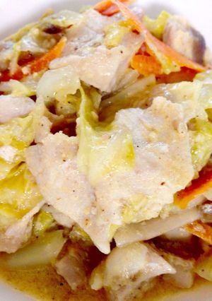 鶏胸肉と野菜のごま味噌マヨネーズ炒め-レシピのメイン写真