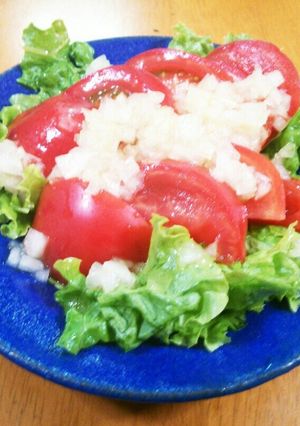 トマトサラダ(玉ねぎドレッシング)-レシピのメイン写真