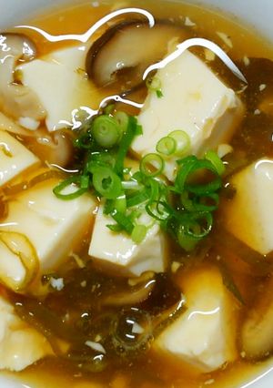 簡単！和食♪豆腐ときのこの＊ネギ餡掛け煮-レシピのメイン写真
