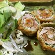 豚小間の梅紫蘇ロールかつ