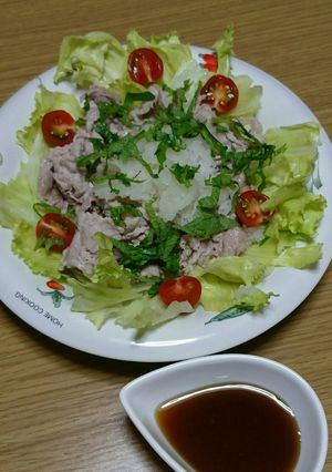 サッパリ豚肉の冷しゃぶ~(*^^*)♪-レシピのメイン写真