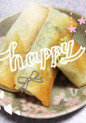 卵とエビとアボガドコーンの揚げ焼き春巻き-レシピのメイン写真