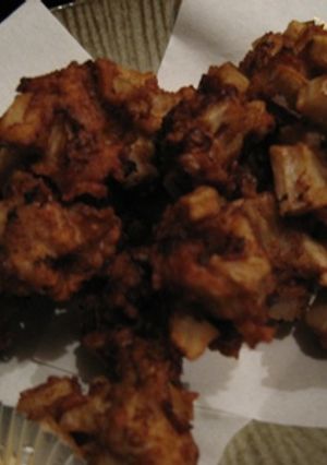 レンコンと鶏ひき肉の揚げ団子-レシピのメイン写真
