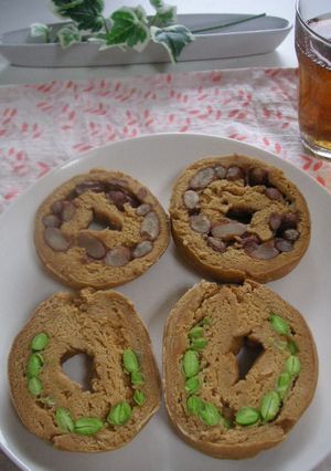 きな粉と枝豆＆金時豆の和風ベーグル-レシピのメイン写真