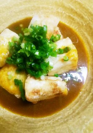 簡単！カレー餡かけDEあげだし豆腐♪-レシピのメイン写真