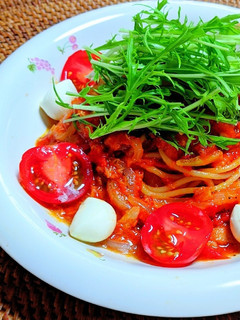 ツナとWトマトのパスタ-レシピのメイン写真
