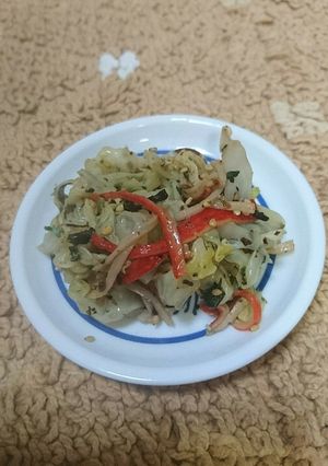シソわかめふりかけのキャベツ和え物-レシピのメイン写真