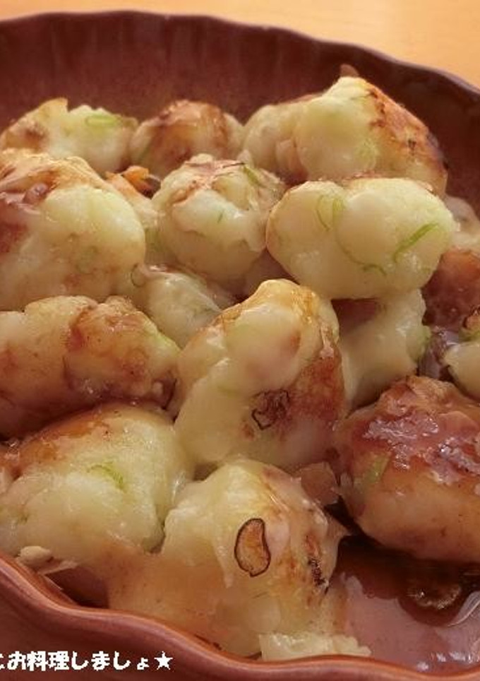 簡単★じゃがチーズもちのうまソースかけ-レシピのメイン写真