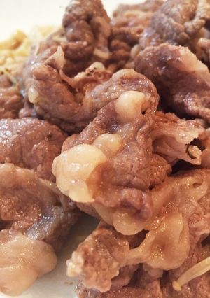 レンジで♡牛肉とえのきの塩炒め風❁*+-レシピのメイン写真
