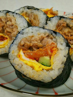 栄養満点☆豚肉とキムチの太巻き-レシピのメイン写真