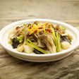 磯の香りと色々きのこ・野菜の煮物