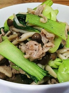 豚肉・チンゲンサイ炒め-レシピのメイン写真