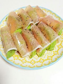 簡単おつまみ❤アボカドの生ハム巻き✨-レシピのメイン写真
