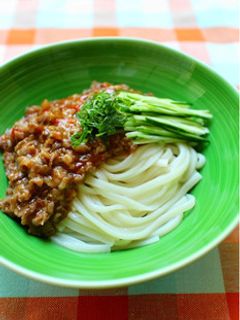 大葉肉みそのジャージャーうどん-レシピのメイン写真