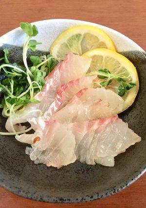 鯛の昆布締め　レモン風味-レシピのメイン写真