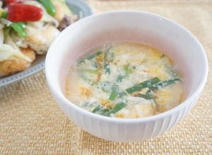 簡単３分！にらと玉子の酸辣湯スープ-レシピのメイン写真