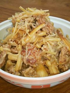 ☆簡単♪♪ひき肉とえのきのサッと炒め☆-レシピのメイン写真