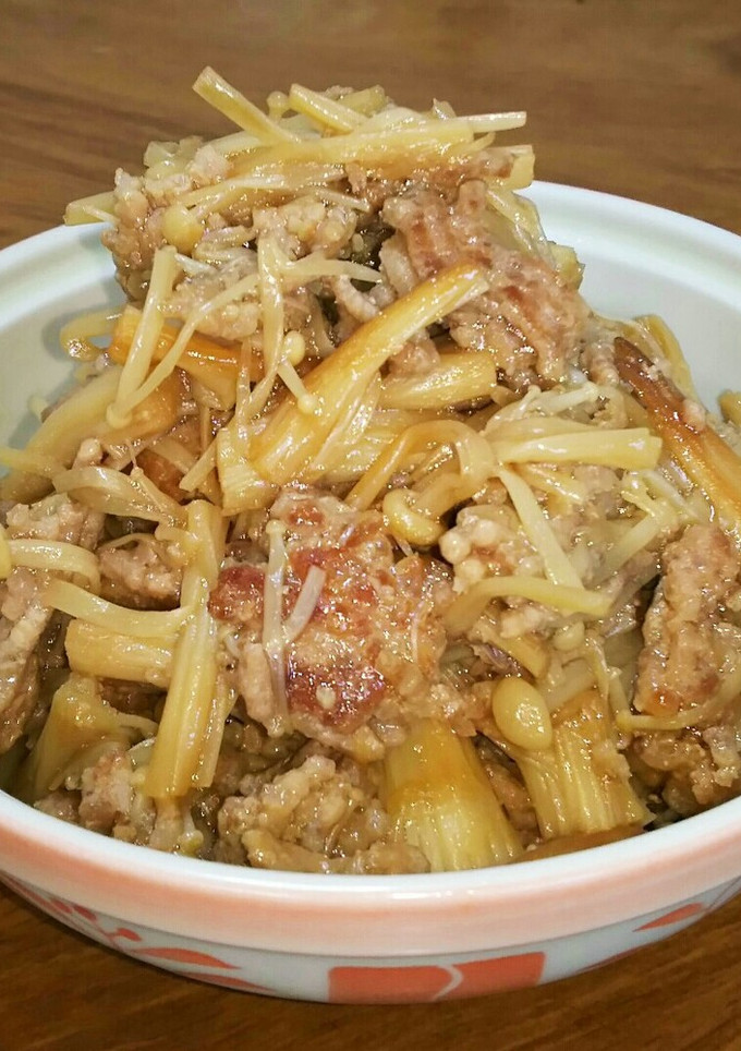 ☆簡単♪♪ひき肉とえのきのサッと炒め☆-レシピのメイン写真