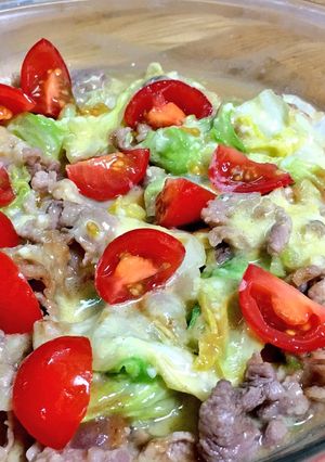 豚キャベトマトの味噌炒め☆チーズソース-レシピのメイン写真